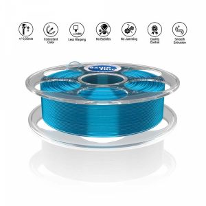 Azurefilm PETG Blue Transparent, 1.75mm, 1000 gram