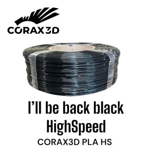 Corax3D PLA - 1.75mm - I´ll be back black - HighSpeed - Refill