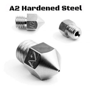 Micro Swiss MK8 Plated A2 Tool Steel Wear Resistant Nozzle (CR10 / Ender / Tornado / MakerBot) 0,8mm